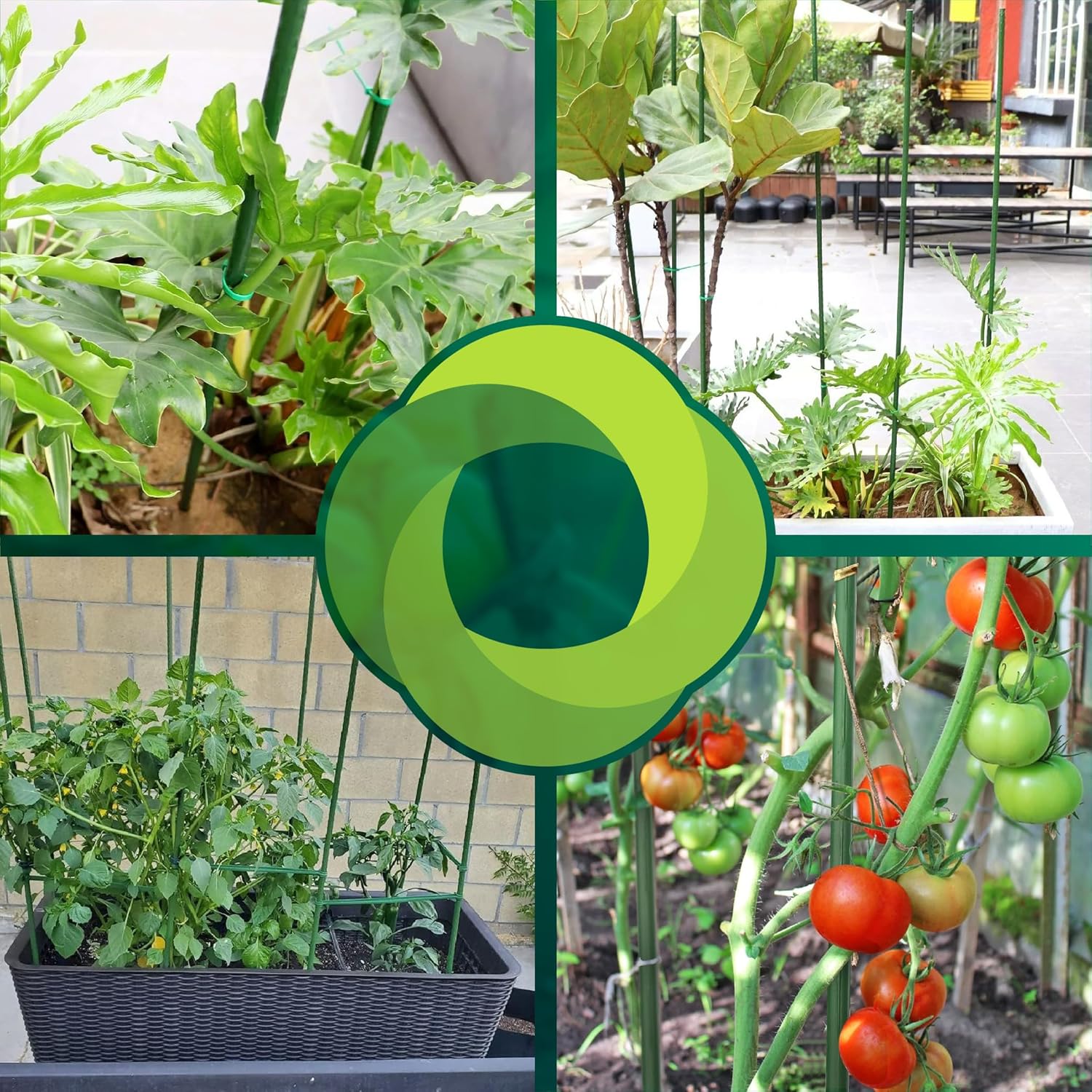 Pack 30 Tutores 180 cm de Acero Recubiertos de PVC - Imagen 6