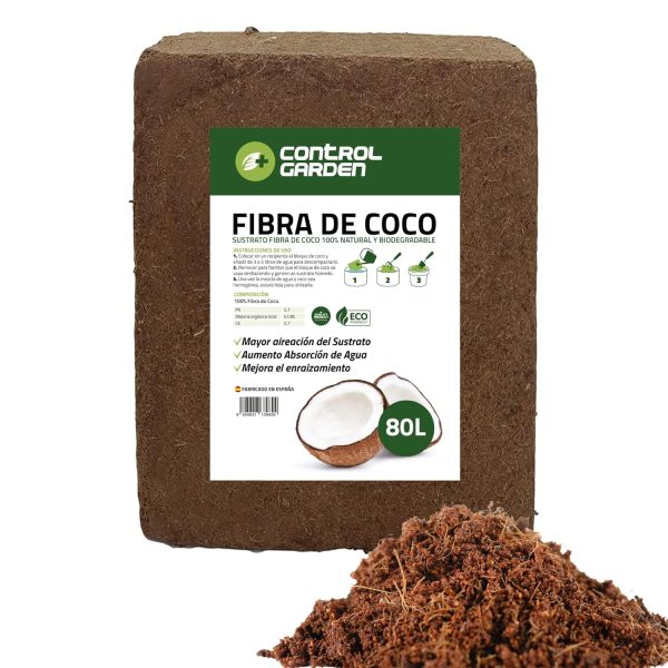Sustrato Fibra de Coco 80L / 5kg 100% Natural