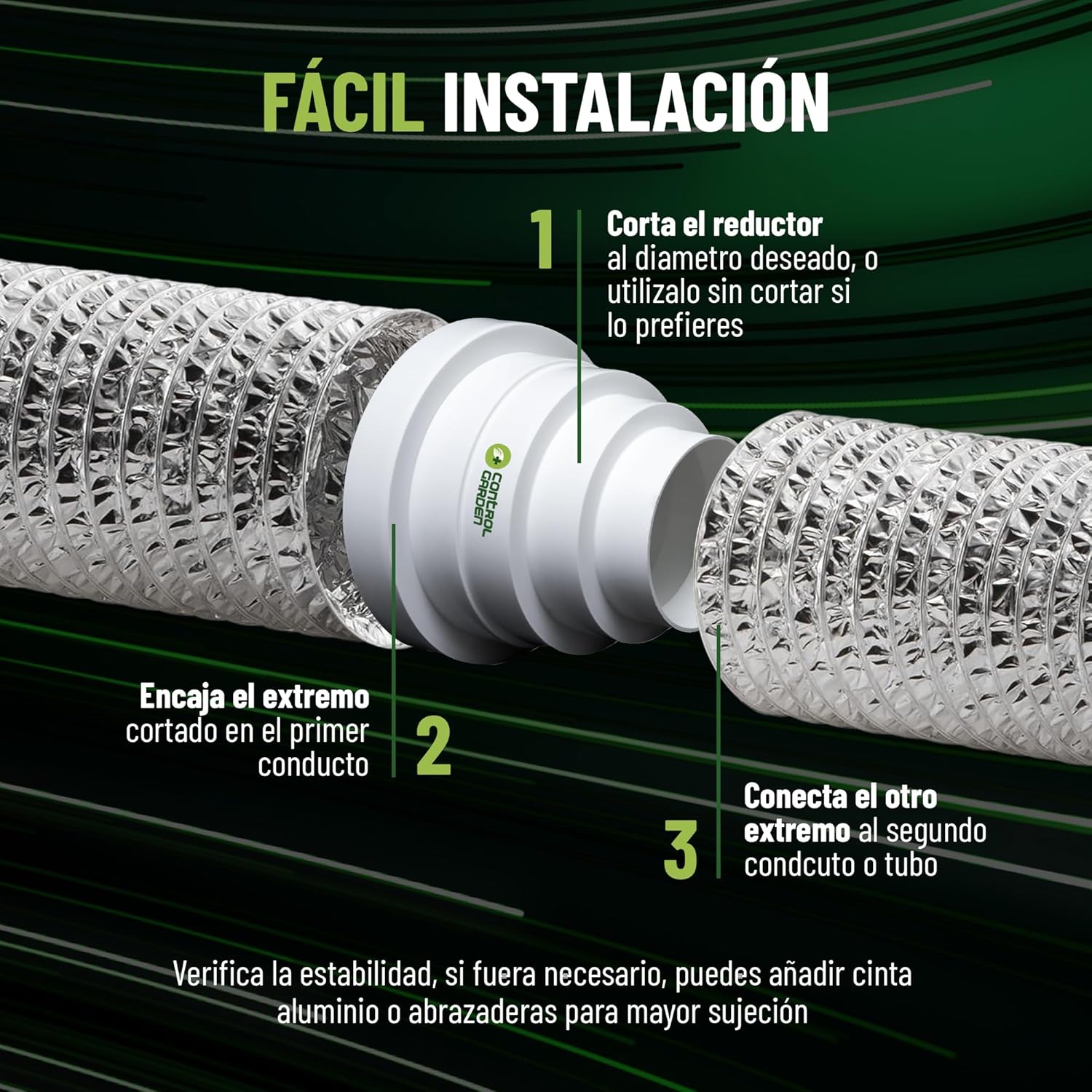 Reductor Blanco Universal para Sistemas de Ventilación - Imagen 3