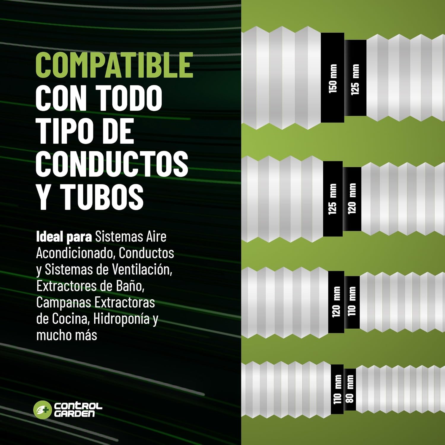 Reductor Negro Universal para Sistemas de Ventilación - Imagen 4