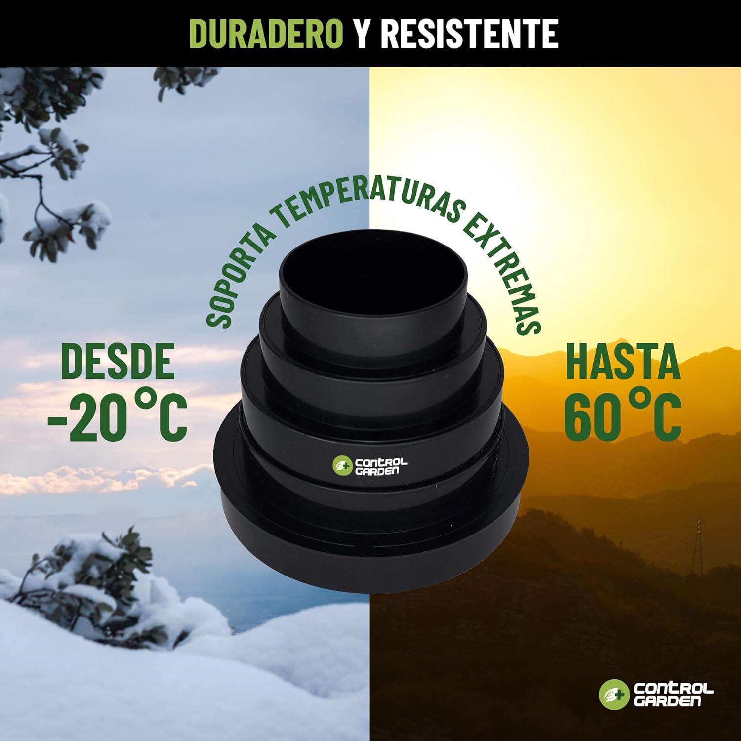 Reductor Negro Universal para Sistemas de Ventilación - Imagen 6