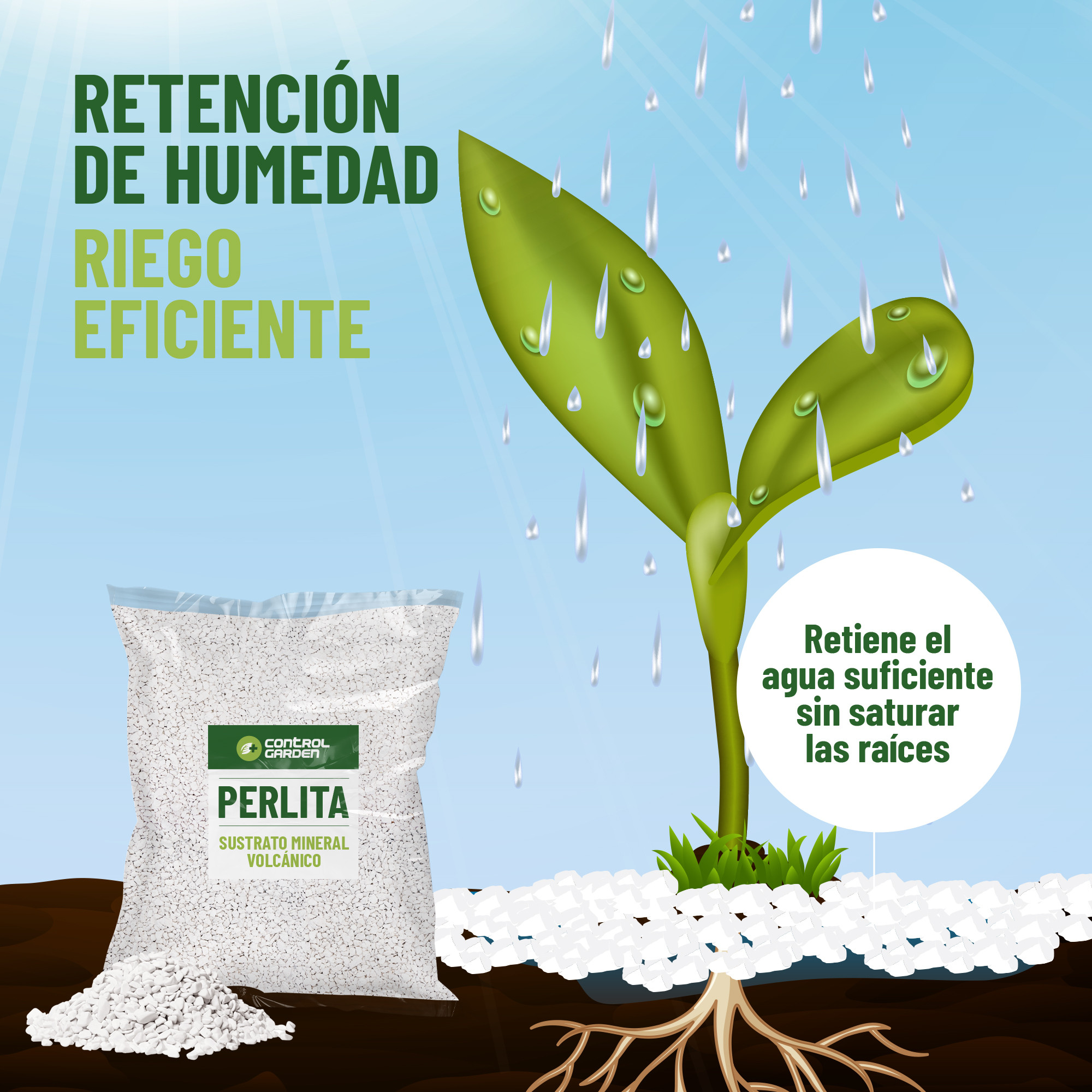 Perlita 10L - Sustrato Mineral Volcánico para Plantas y Cultivos de Interior y Exterior - Imagen 3