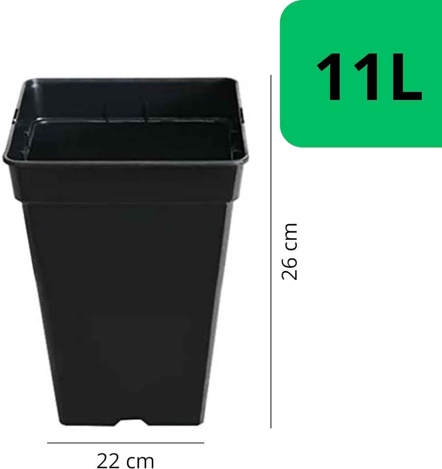 Pack de Macetas de Plástico 11L - Imagen 2